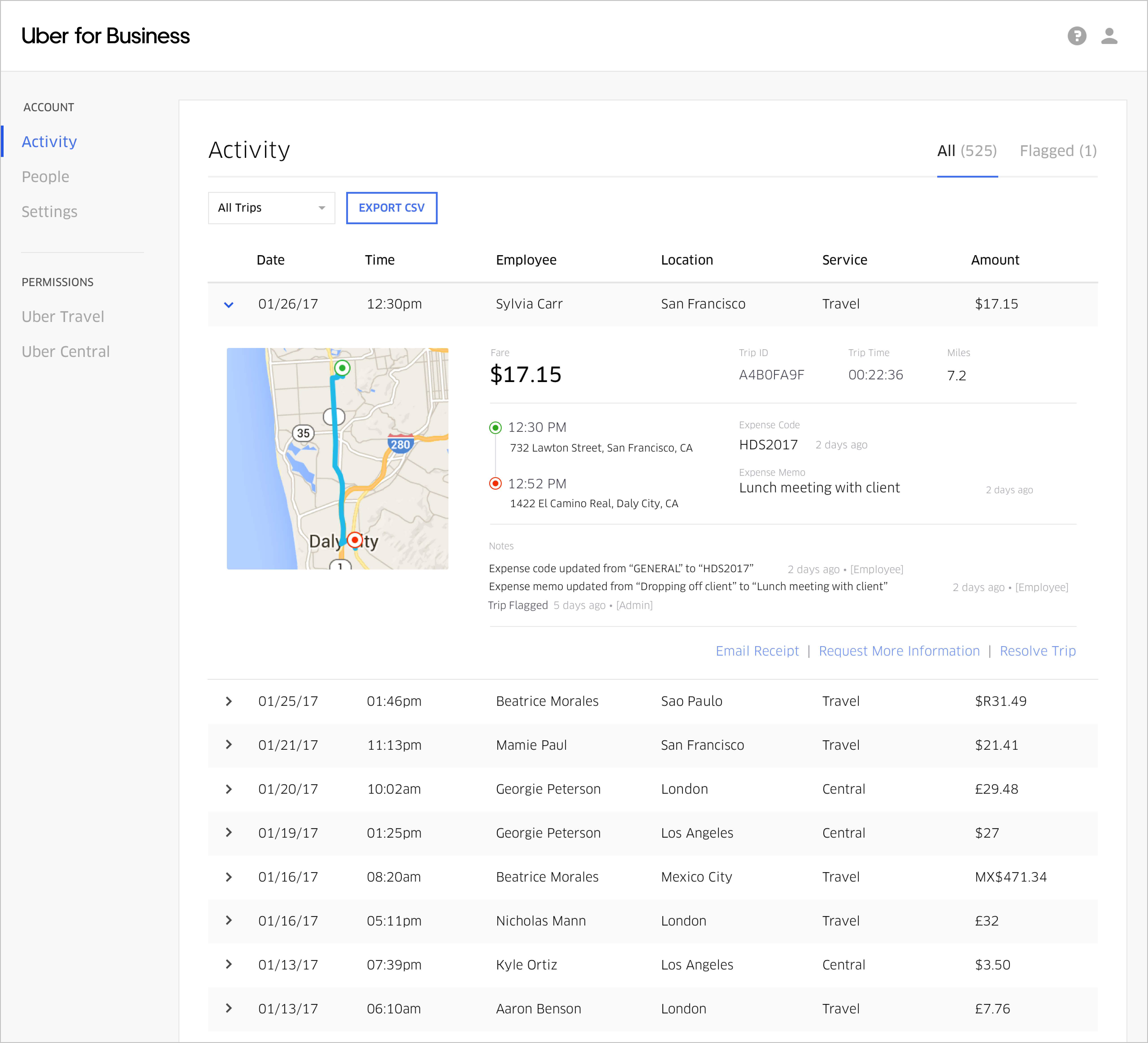 uber for business sap concur app center key ratios insurance companies